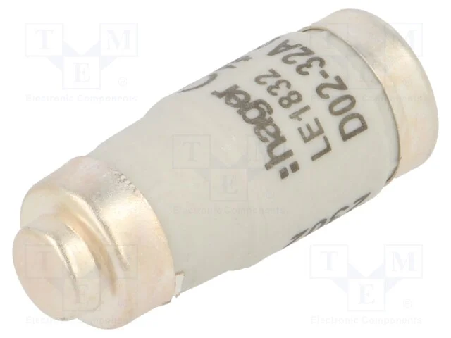 Fus&iacute;vel: Baixa Tens&atilde;o, Gg,Retardado, 32a, 400vac, 250vdc, D02