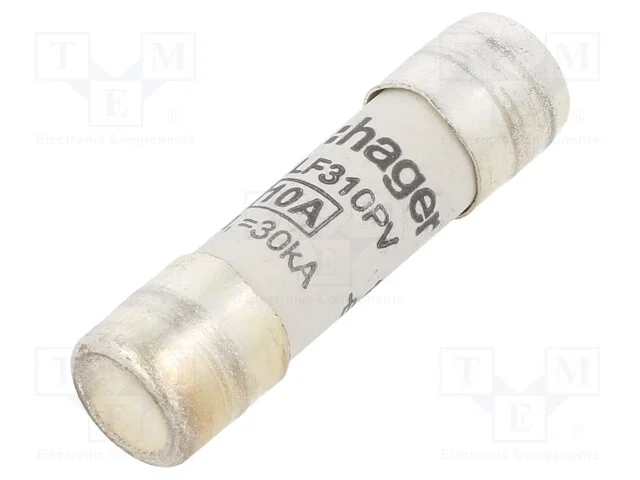 Fus&iacute;vel: Baixa Tens&atilde;o, Gpv,Retardado, 10a, 1kvdc, 10x38mm