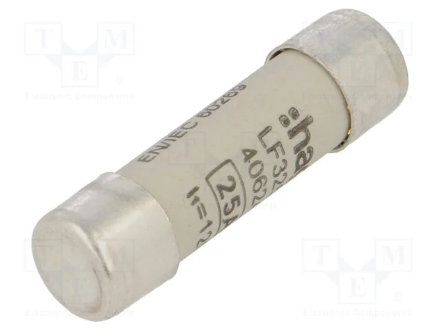 Fus&iacute;vel: Baixa Tens&atilde;o, Gg,Retardado, 25a, 500vac, 10x38mm