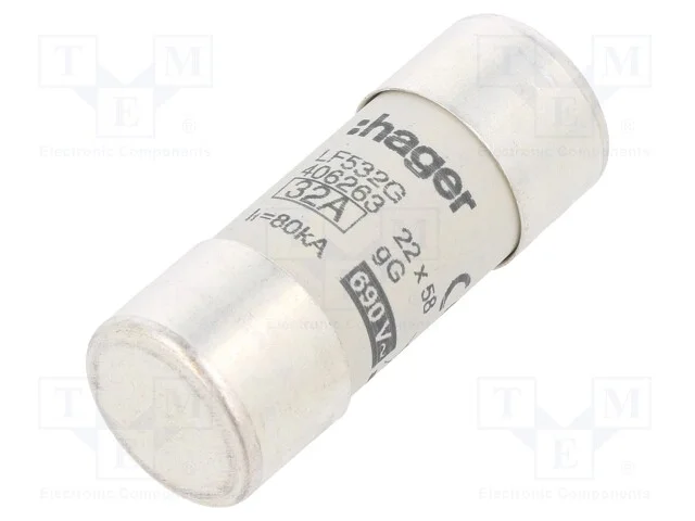 Fus&iacute;vel: Baixa Tens&atilde;o, Gg, 32a, 690vac, Cil&iacute;ndrico,Industrial
