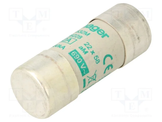 Fus&iacute;vel: Baixa Tens&atilde;o, Am, 32a, 690vac, Cil&iacute;ndrico,Industrial