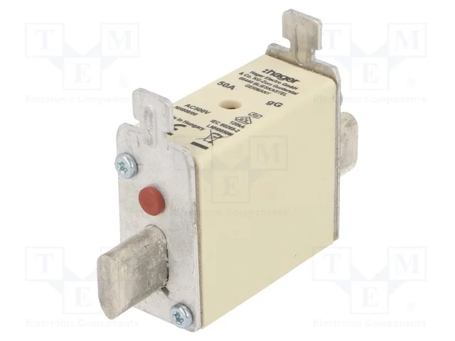 Fus&iacute;vel: Baixa Tens&atilde;o, Gg, 50a, 500vac, Industrial, Nh000