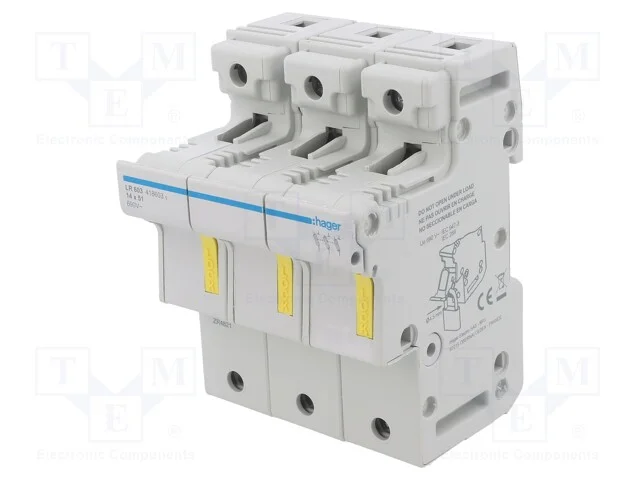 Interruptor de Fus&iacute;vel, 14x51mm, para Trilho Din, 50a, 690v, Ip20