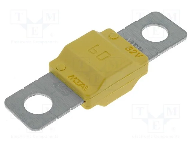 Fus&iacute;vel: baixa tens&atilde;o, 60A, 32VDC, automotivo, 40.