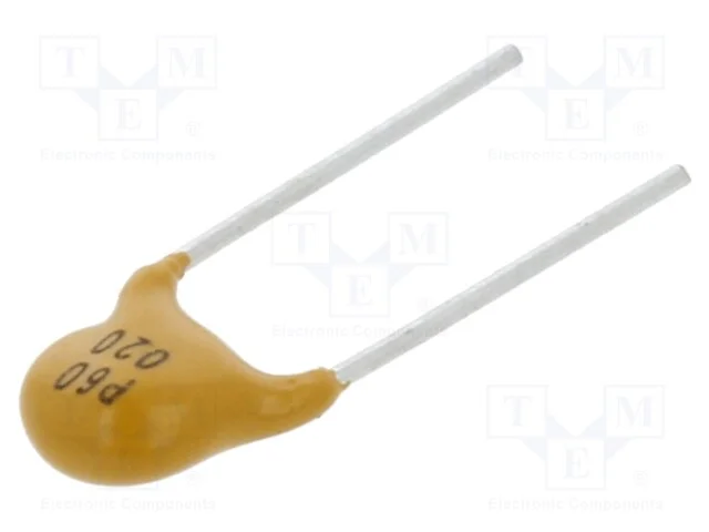 Fus&iacute;vel: de pol&iacute;mero PTC, 200mA, Imax: 40A, THT, .