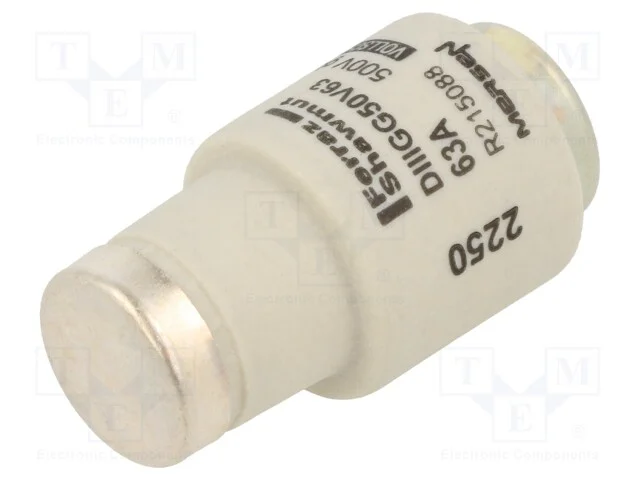 Fus&iacute;vel: Baixa Tens&atilde;o, Gg, 63a, 500vac, 500vdc, Industrial, Diii