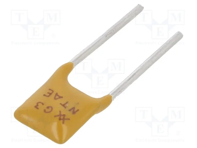 Fus&iacute;vel: de pol&iacute;mero PTC, 2,5A, 5,8mm