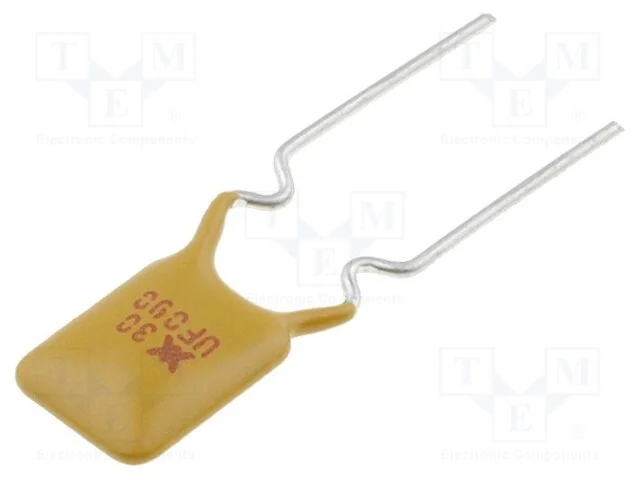Fus&iacute;vel: de pol&iacute;mero PTC, 0,9A, 7,4x12,2mm, 5mm