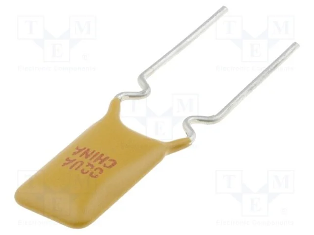 Fus&iacute;vel: de pol&iacute;mero PTC, 1,1A, 7,4x14,2mm, 5mm
