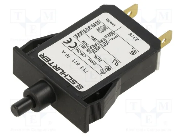 Disjuntor contra sobreintensidades, 18A, MCB