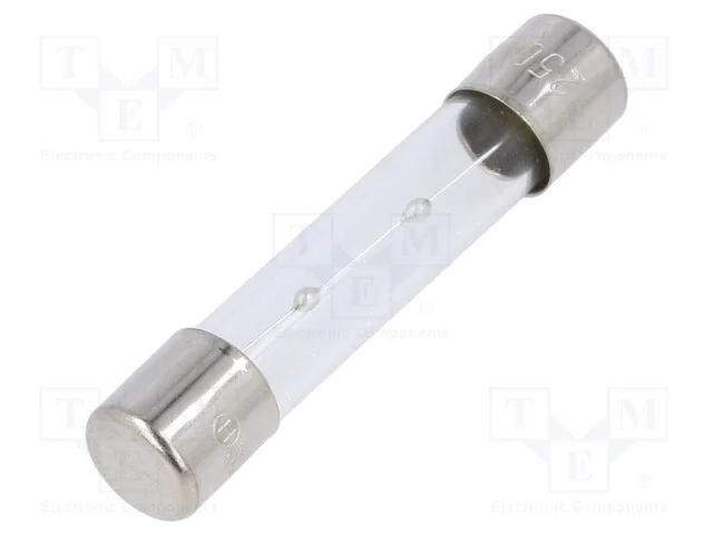 Fus&iacute;vel: Baixa Tens&atilde;o, Retardado, 5a, 250vac, de Vidro, 6,3x32mm