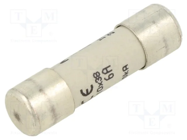 Fus&iacute;vel: Baixa Tens&atilde;o, Gg,Retardado, 6a, 690vac, 10x38mm