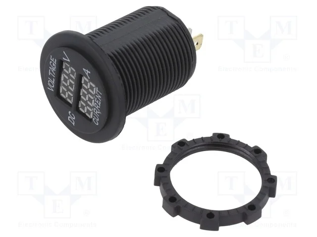 Volt&iacute;metro, Tens.alim: 5&divide;30VDC, I DC: 1&divide;15A, pret.