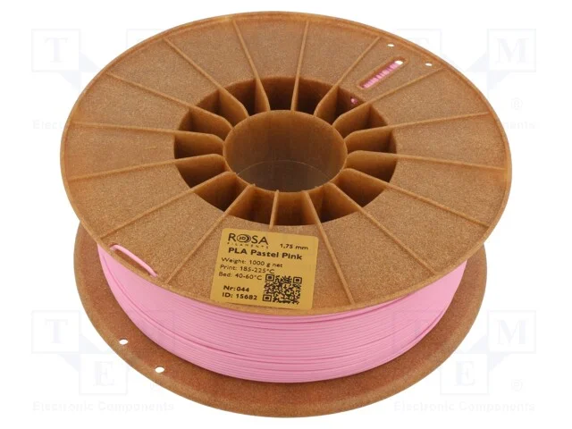 Filamento: Pla Pastle, 1,75mm, Cor-De-Rosa, 185&divide;225c, 1kg