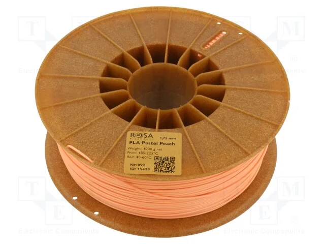 Filament: Pla Pastle, 1.75mm, Peach, 185&divide;225c, 1kg
