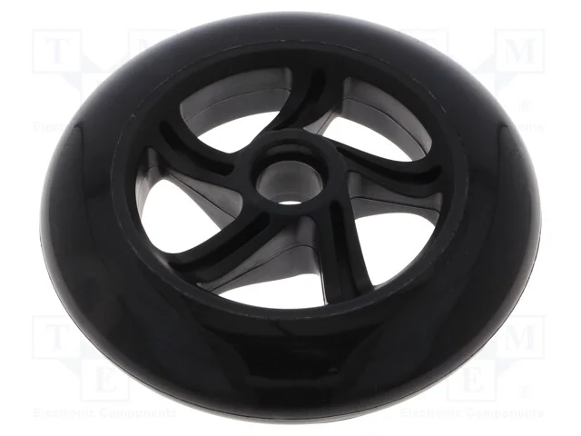 Roda, preta, por encaixe, : 144mm, Cobertura: bor.