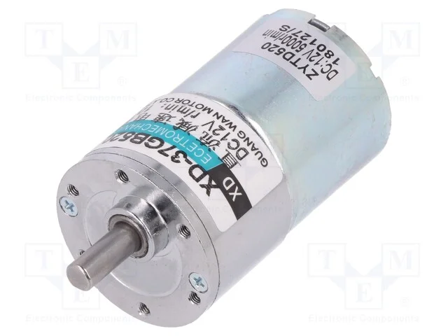 Motor: DC, com transmiss&atilde;o, 12VDC, 2,19A, Eixo: i.