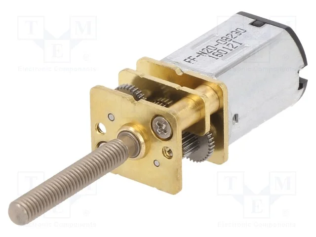 Motor: DC, com transmiss&atilde;o, 6VDC, 185mA, Eixo: ro.