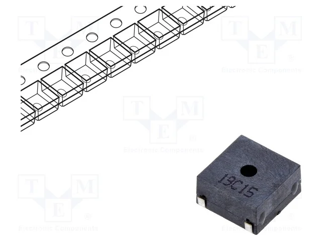 Transdutor de Som: Sinalizador Eletromagn&eacute;tico, Smd, 3,2khz