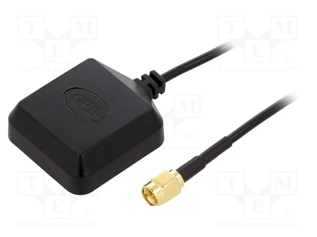 Antena, GPS, 3dBi, RHCP, im&atilde;, 50O, 39x33x14mm, SM.