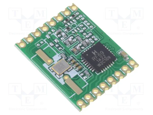 M&oacute;dulo: Rf, Transceptor Fm, Fsk, 868mhz, Spi, -120dbm, 1,8&divide;3,6vdc