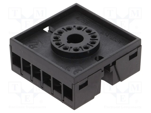 Acess.para rel&eacute;s: base, PIN: 11, para trilho DIN,.