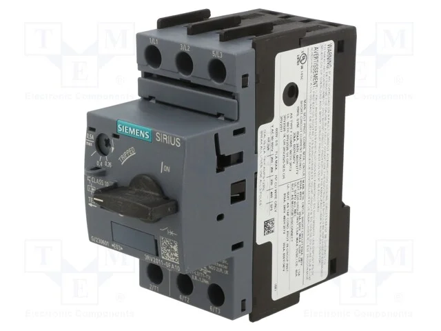 Disjuntor de motor, 0,12kW, 220&divide;690VAC, para tril.