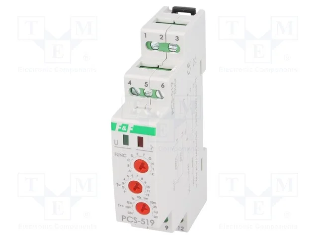 Rel&eacute; temporizado, 0,1s&divide;24dias, DPDT, 250VAC/8A, 2.