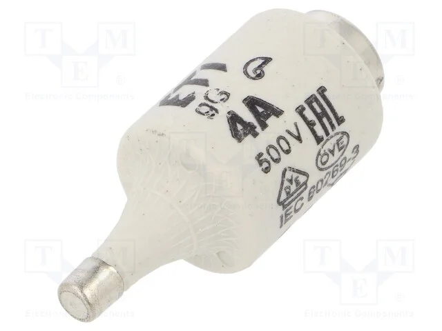Fus&iacute;vel: Baixa Tens&atilde;o, Gg, 4a, 500vac, 500vdc, Cer&acirc;mico, Dii, D