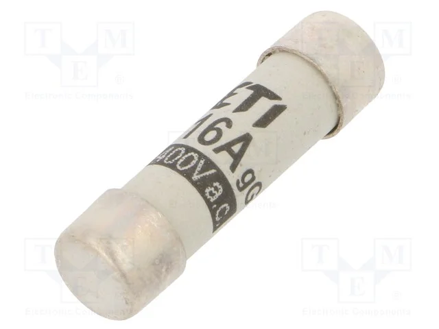Fus&iacute;vel: baixa tens&atilde;o, gG, 16A, 400VAC, cil&iacute;ndric.