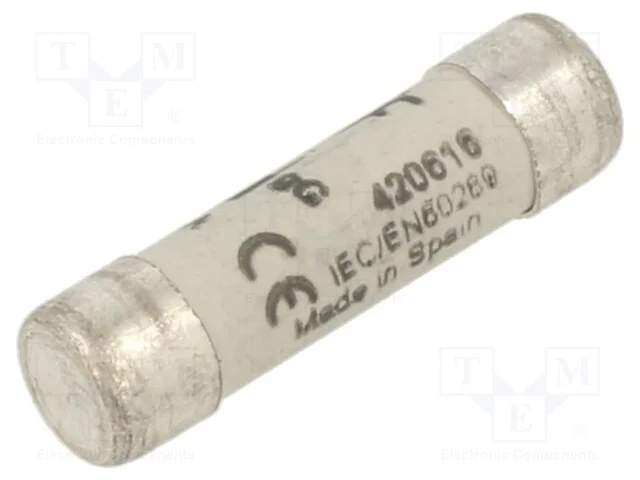 Fus&iacute;vel: baixa tens&atilde;o, gG, 16A, 400VAC, 8x31mm
