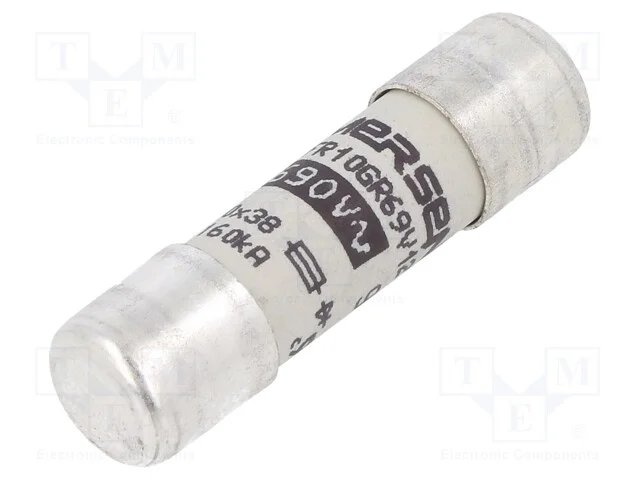 Fus&iacute;vel: Baixa Tens&atilde;o, Gr,Super-Imediato, 12,5a, 690vac, 10x38mm
