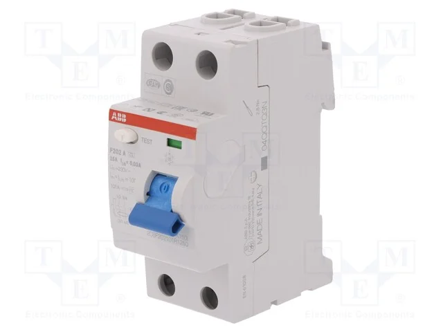 Interruptor de corrente diferencial, Inom: 25A, P.