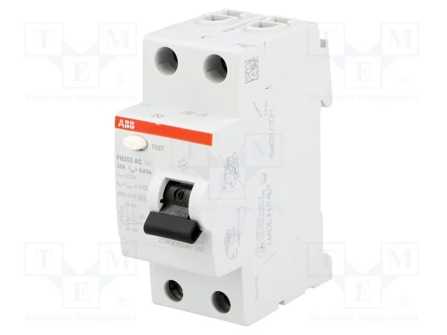 Interruptor de corrente diferencial, Inom: 25A, P.