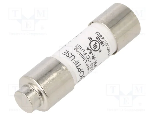 Fus&iacute;vel: baixa tens&atilde;o, r&aacute;pido, 6A, 600VAC, 600VDC.