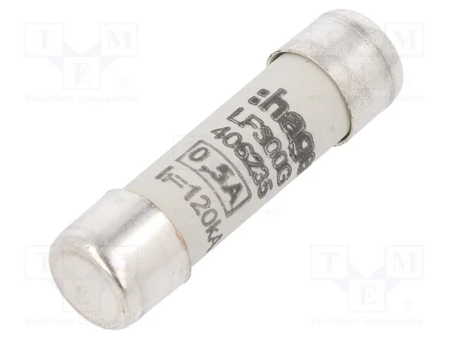 Fus&iacute;vel: Baixa Tens&atilde;o, Gg,Retardado, 500ma, 500vac, 10x38mm