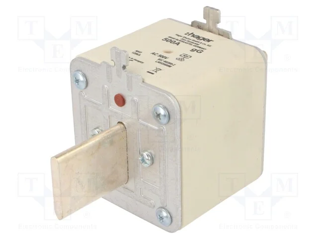 Fus&iacute;vel: Baixa Tens&atilde;o, Gg, 500a, 500vac, Industrial, Nh3