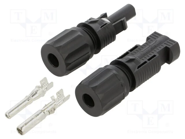 Conector: Solares, Macho + F&ecirc;mea, 2,5&divide;6mm2, Ficha, com Cabo, 1,5kv