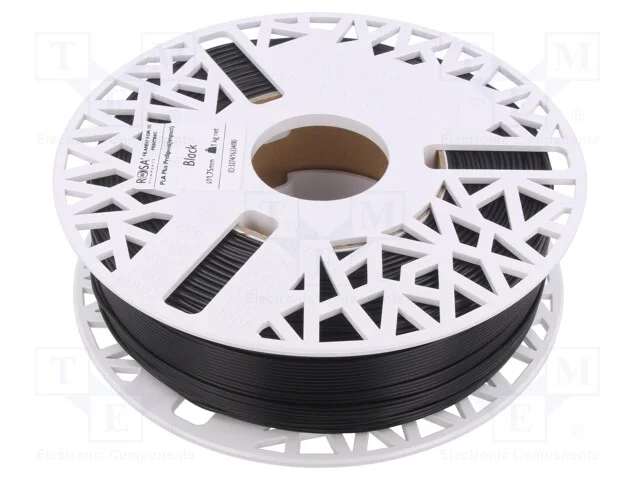 Filamento: Pla+, 1,75mm, Preta, 190&divide;230c, 1kg