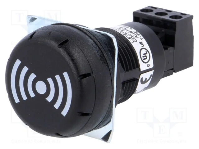 Sinalizador: Sonoro, Buzzer, 24vdc, 24vac, Esv, Ip65, Preta