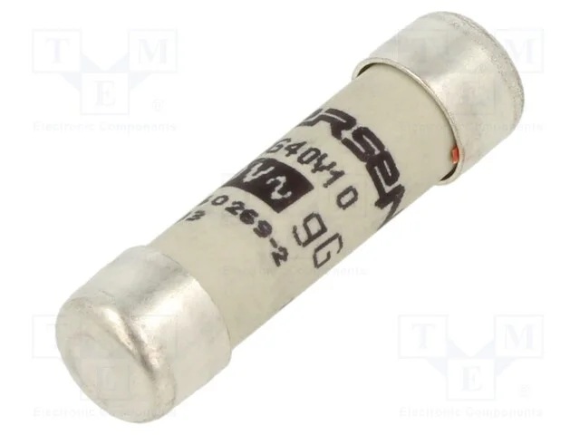 Fus&iacute;vel: baixa tens&atilde;o, gG, 10A, 400VAC, cer&acirc;mico,.