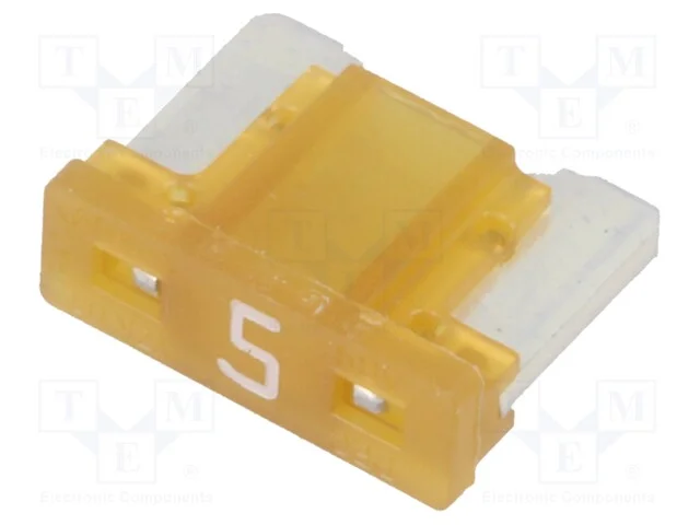 Fus&iacute;vel: baixa tens&atilde;o, 5A, 32VDC, automotivo, MIN.