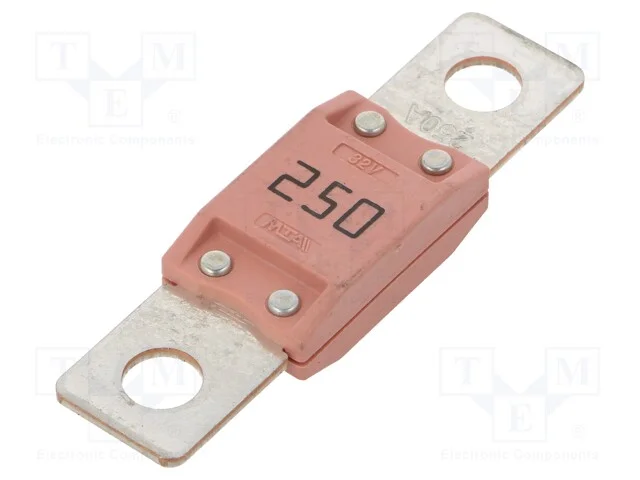 Fus&iacute;vel: baixa tens&atilde;o, 250A, 32VDC, automotivo