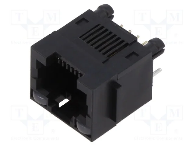 Tomada, Rj45, Pin: 8, com D&iacute;odo Led, Sistema: 8p8c, Tht, Simples