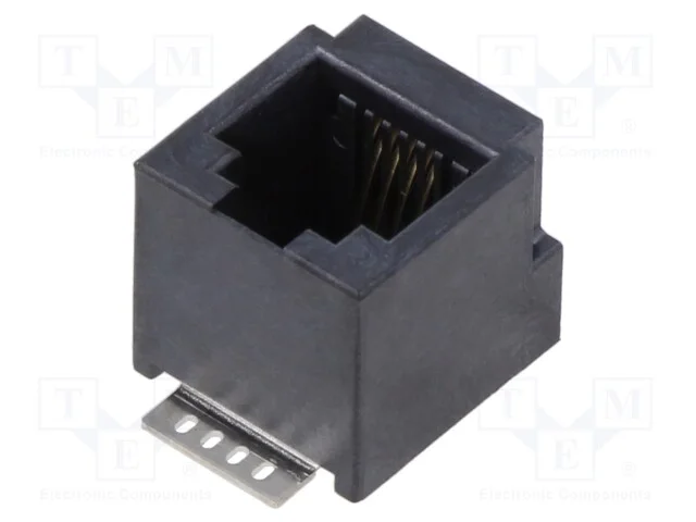 Tomada, Rj45, Pin: 8, Sistema: 8p8c, para Pcb, Tht, Verticais