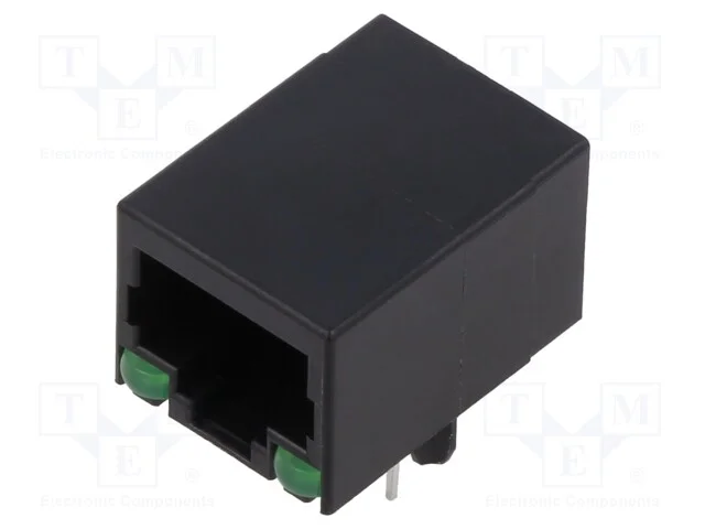 Tomada, Rj45, Pin: 8, com D&iacute;odo Led, Sistema: 8p8c, Tht