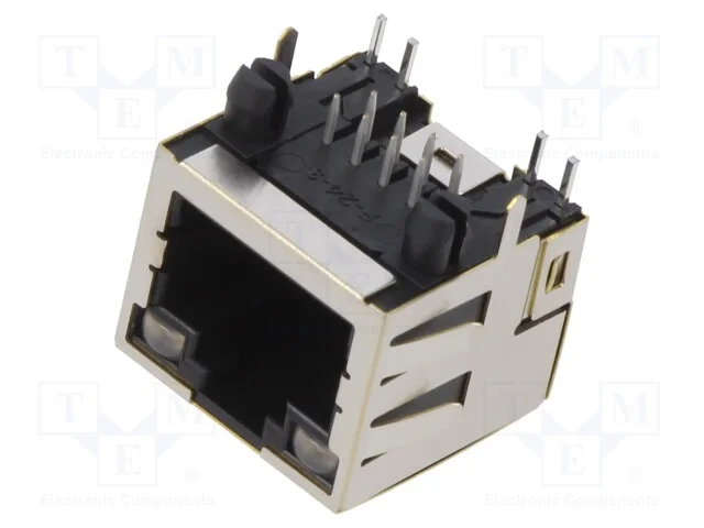 Tomada, Rj45, Pin: 8, Blindadas,Com D&iacute;odo Led, Sistema: 8p8c, Tht