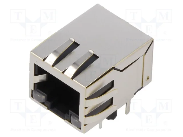 Tomada, Rj45, Pin: 8, Blindadas,Com D&iacute;odo Led, Sistema: 8p8c, Tht