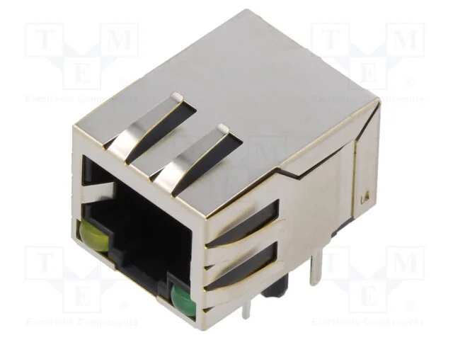 Tomada, Rj45, Pin: 8, Blindadas,Com D&iacute;odo Led, Sistema: 8p8c, Tht