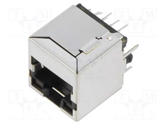 Tomada, Rj45, Pin: 8, Blindadas,Com D&iacute;odo Led, Sistema: 8p8c, Tht